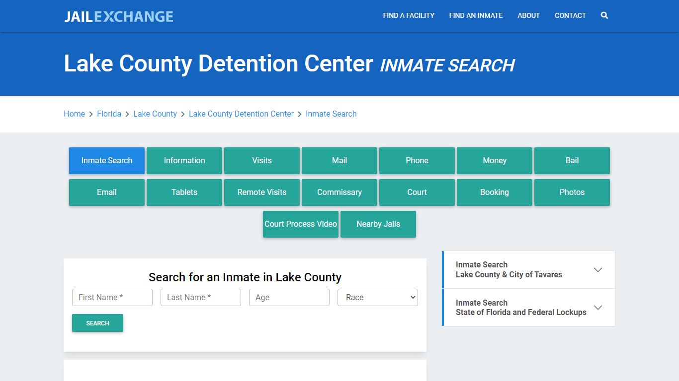 Lake County Detention Center Inmate Search - Jail Exchange